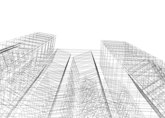 architectural drawing 3d