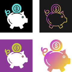 Piggy Bank Vector Icon