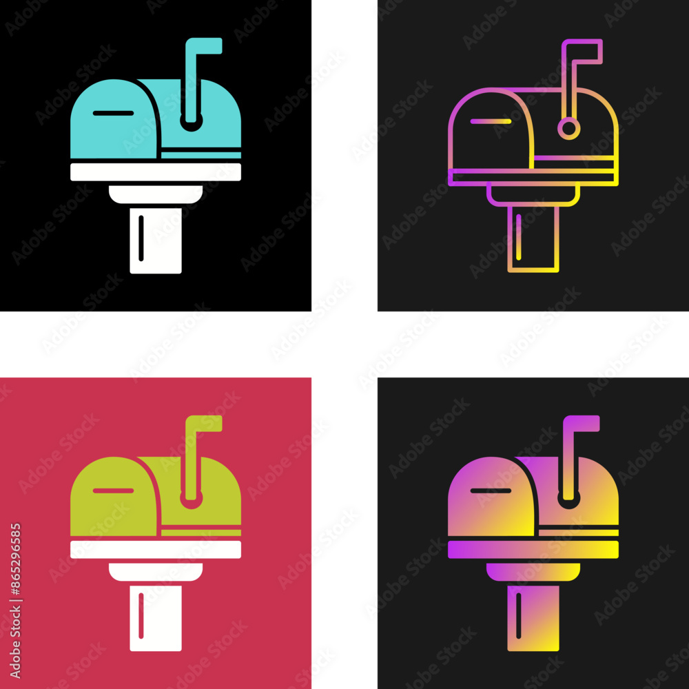 Wall mural Mail Box Vector Icon