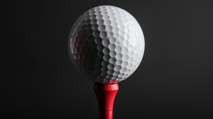 The golf ball on tee