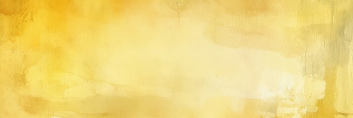 Obraz premium Abstract Watercolor Background in Warm Yellow Hues