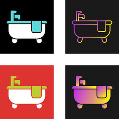 Bathtub Vector Icon