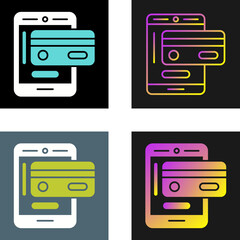 Obraz premium Electronic Payment Vector Icon