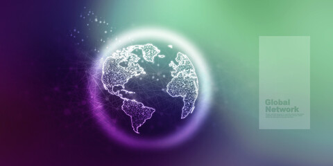 2d illustration world map abstract background
