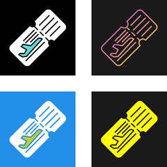Plane Ticket Vector Icon