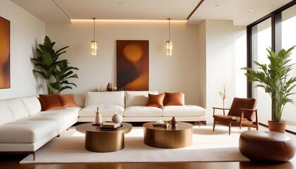 Fototapeta premium Photo interior modern design room 3d illustration