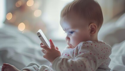 Infant engrossed in using smartphone exhibiting signs of addiction