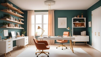 Fototapeta premium Photo interior modern design room 3d illustration