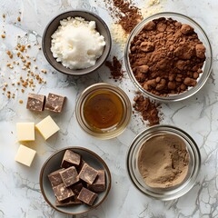 Picture of ingredients for making cocoa