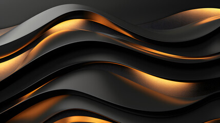 black background with golden wave background