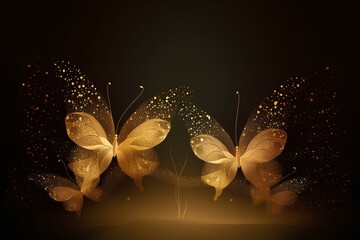 Fototapeta premium background with butterfly made by journey