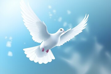 Fototapeta premium dove of peace made by journey