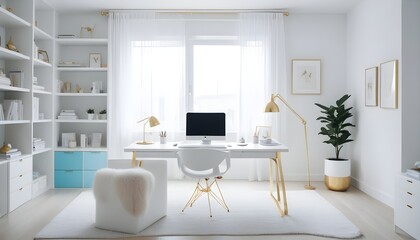 Fototapeta premium Photo interior modern design room 3d illustration