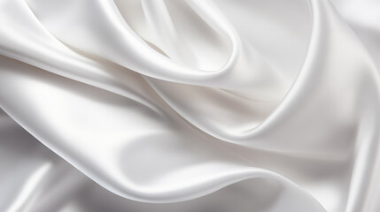 Obraz premium White satin fabric