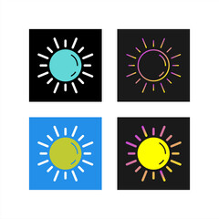 Fototapeta premium Sun Vector Icon