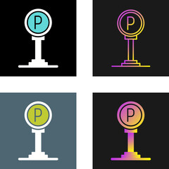 Parking Sign Vector Icon