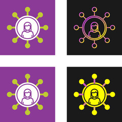 Personal Network Vector Icon