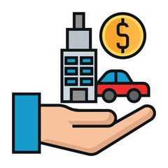finance assets vector icon