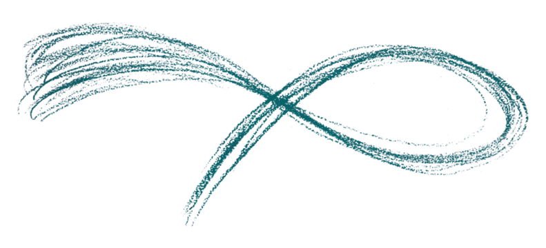 Green pencil strokes isolated on transparent background.