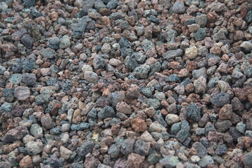 Colorful Volcanic rock, mixed volcanic  mineral texture, natural background