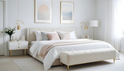 Photo interior modern design room 3d illustration