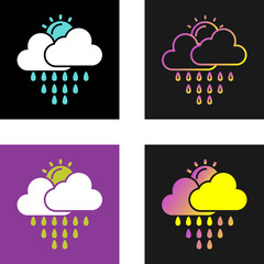 Rain Vector Icon