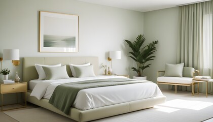 Photo interior modern design room 3d illustration