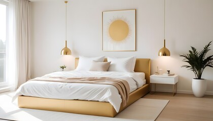 Photo interior modern design room 3d illustration