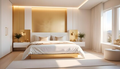 Photo interior modern design room 3d illustration