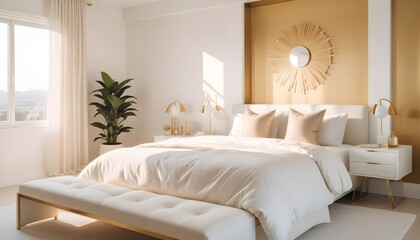 Photo interior modern design room 3d illustration