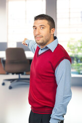 Confident Businessman in Office