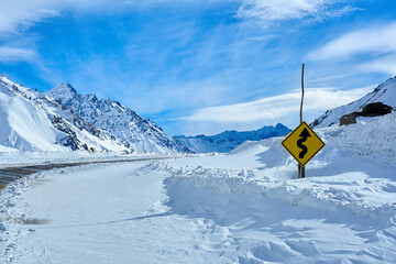 Corredor bioceánico en el sector de la cordillera de Los Andes.
