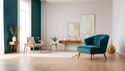 Photo interior modern design room 3d illustration