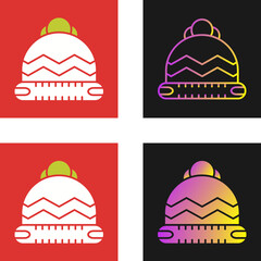Wool Hat Vector Icon
