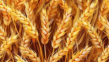 Pattern of mature wheat ears