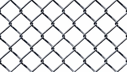Fototapeta premium Safety metal net barrier on white background