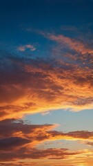 Fototapeta premium sky at sunset, ai generated