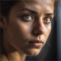 Portrait of a young woman, Generative Aİ