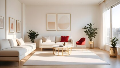 Photo interior modern design room 3d illustration