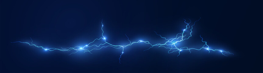 Light blue isolated vector lightning png. Realistic natural neon lightning effectThunderstorm. Strength Energy charge Thunder. Blitz Lightning Thunder Light Sparks Storm Flash	
