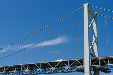 Fototapeta premium 青空と関門橋20240612