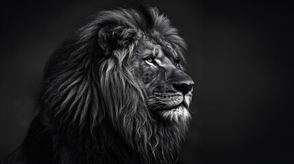 Fototapeta premium big male lion. 