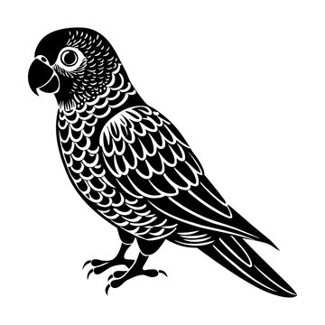 recommend clip art: A Lovebird Silhouette
