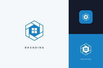 Home Building Logo Modern Structure