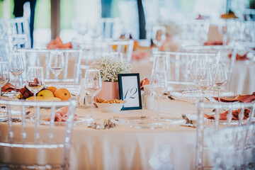 reception at the restaurant