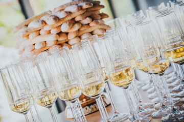 glasses of champagne