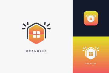 Home Building Logo Modern Structure