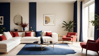 Photo interior modern design room 3d illustration