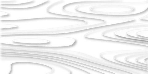 geometric white abstract papercut of line topography, Topographic map of geology and contour map geometric lines, modern papercut background with curved patterns of geometric shapes.