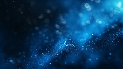 Obraz premium Sparkling blue particle texture background